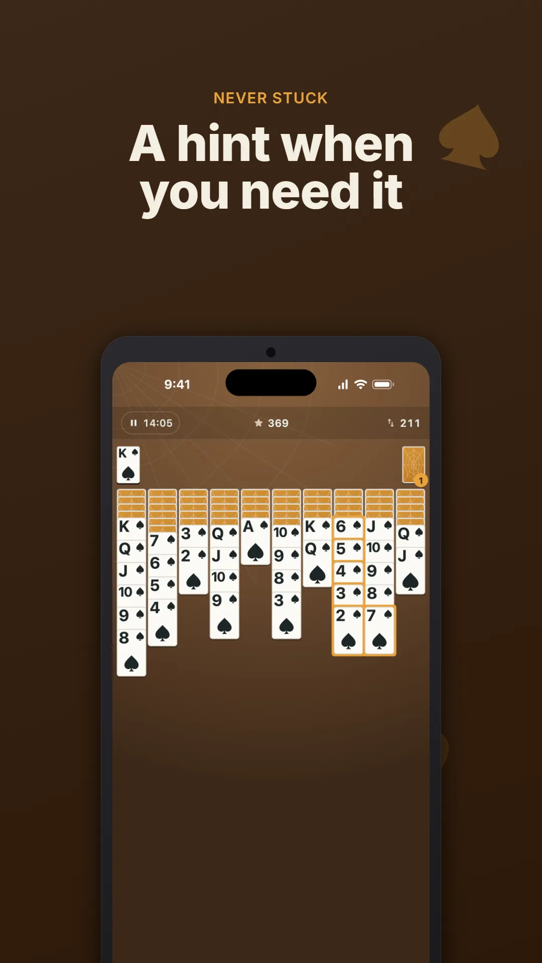 Spider Solitaire screenshot 3